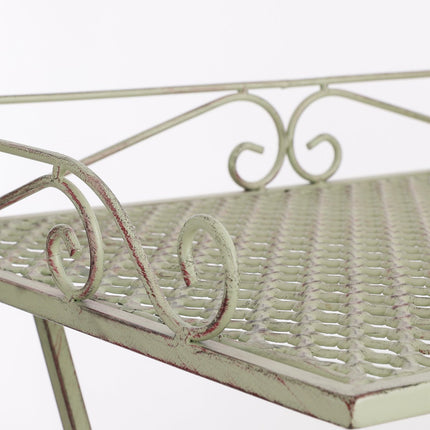 Provence Outdoor Plant Table - L50.5 x W39 x H67 cm - Light green