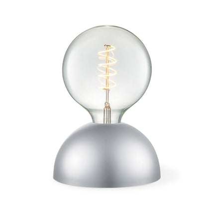 Home Sweet Home table lamp Bumb - silver - 17/17/9.5cm - Bedside lamp