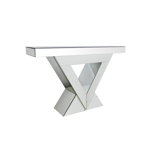 MDF console table with mirror glass