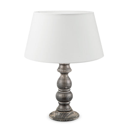 Home Sweet Home Brown Table Lamp Largo with White Lampshade
