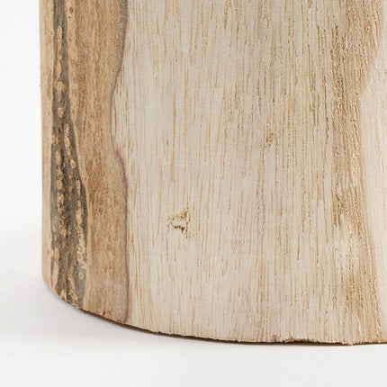 Pia Vase - H47 x Ø13 cm - Paulownia Wood - Light brown