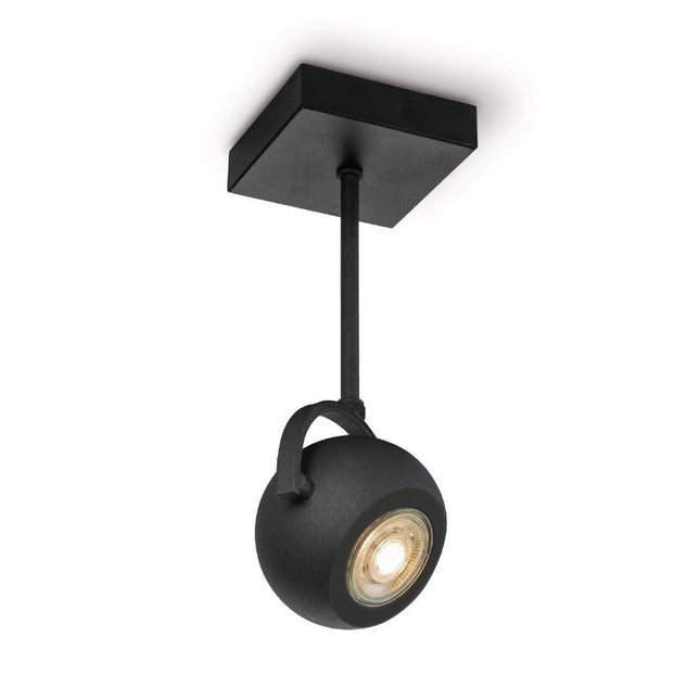 Home Sweet Home LED Surface-mounted spotlight Nop - incl. dimmable LED lamp - black