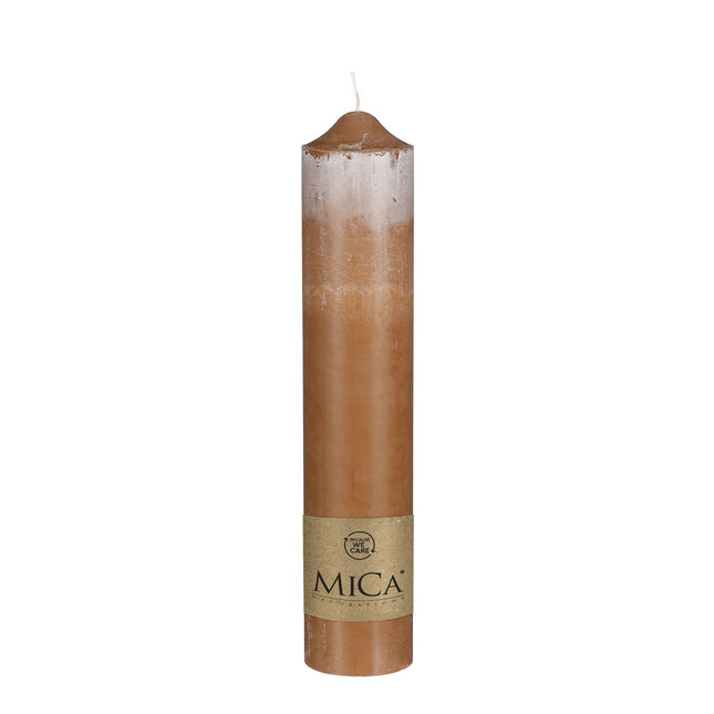 Candle - H35 x Ø7 cm - Light brown