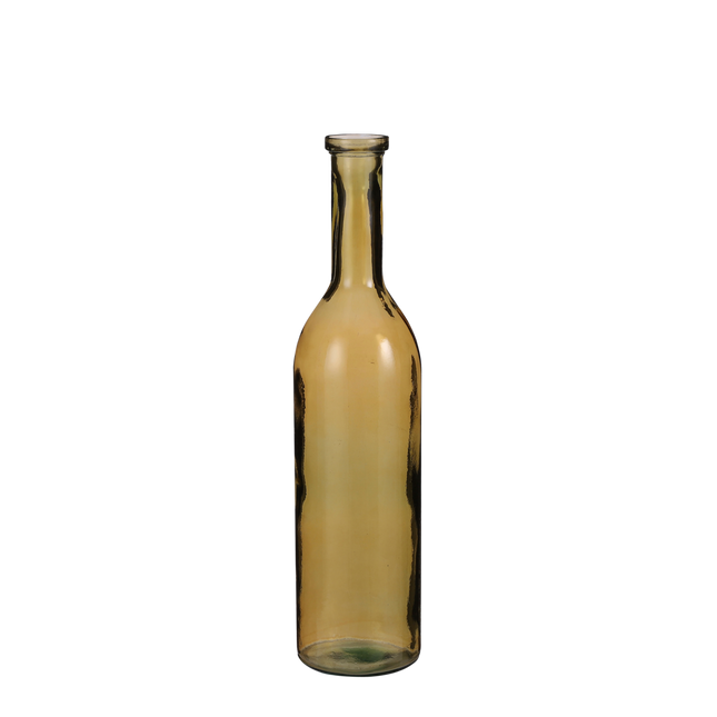 Rioja Bottle Vase - H75 x Ø18 cm - Recycled Glass - Ocher