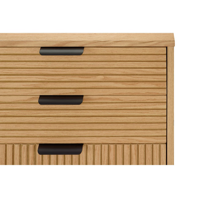 Chest of drawers wide 120 cm oak real wood veneer