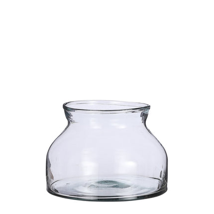 Vienne Bowl - H15 x Ø27 cm - Recycled Glass - Transparent