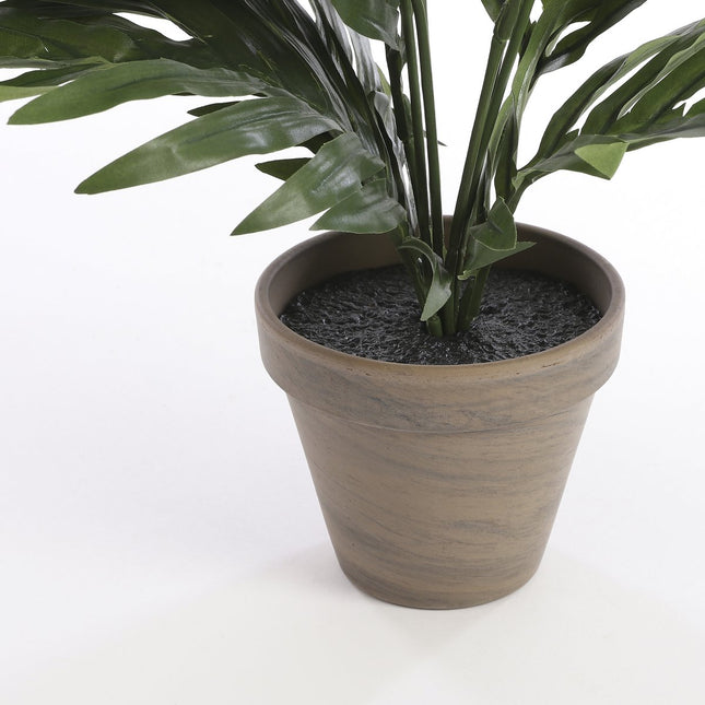Artificial Areca Palm Plant in Flower Pot Stan - H45 x Ø60 cm - Green