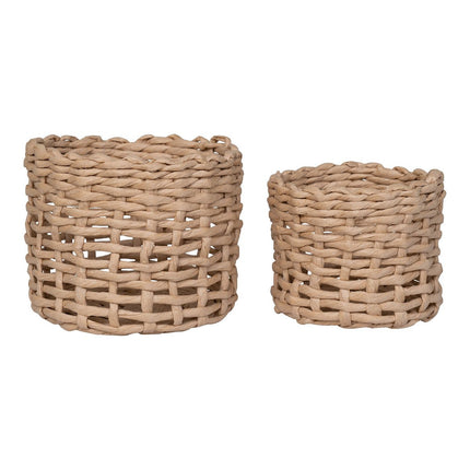 Penela Basket - Basket, paper, light brown, set of 2