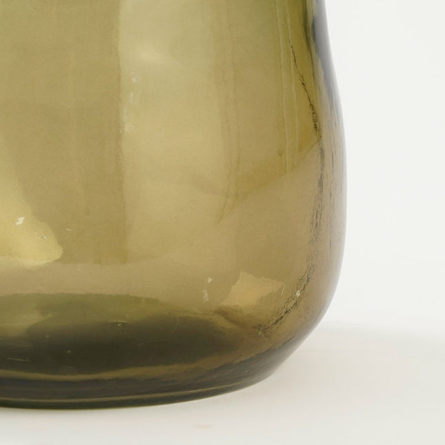 Pinto Vase - H51 x Ø22 cm - Recycled Glass - Taupe