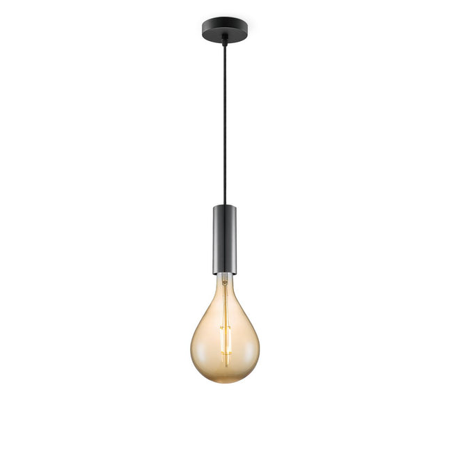 Home Sweet Home hanging lamp black Saga Pear - G160 - dimmable E27 amber