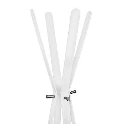Gorillz Modi - Standing coat rack - Industrial design - 8 hooks - White