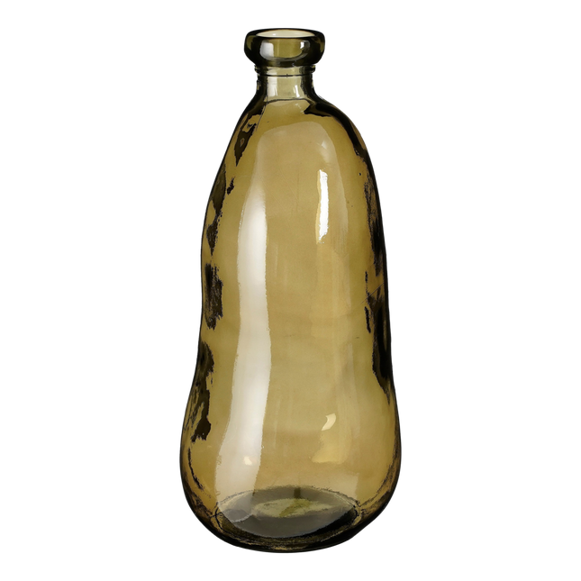 Pinto Vase - H51 x Ø22 cm - Recycled Glass - Taupe