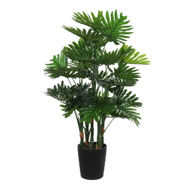 Philodendron Kunstplant - H120 x Ø80 cm - Groen