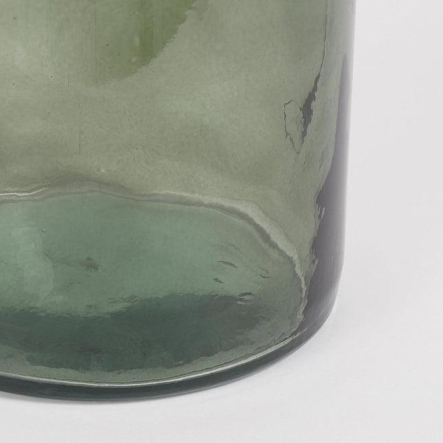 Rioja Bottle Vase - H50 x Ø15 cm - Recycled Glass - Green