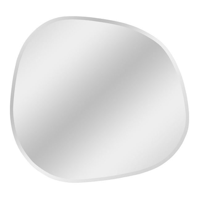 Bangalore Mirror - Mirror, organic shape, faceted edge, 60x70 cm