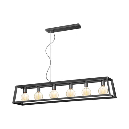 Home Sweet Home Hanging lamp Dito 6 lights - Black - 140x20x124cm