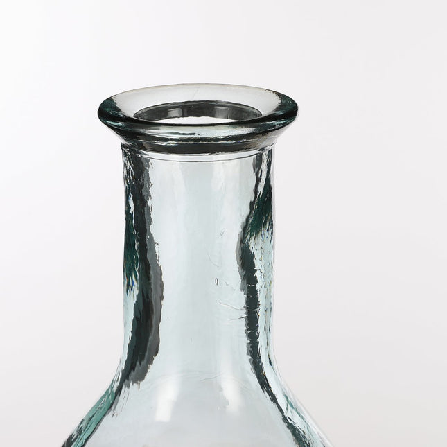 Kyara Bottle Vase - H60 x Ø28 cm - Recycled Glass - Transparent