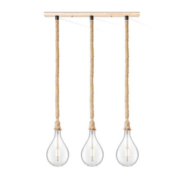 Home Sweet Home hanging lamp Leonardo Pear - 3L G160 - dimmable E27 clear