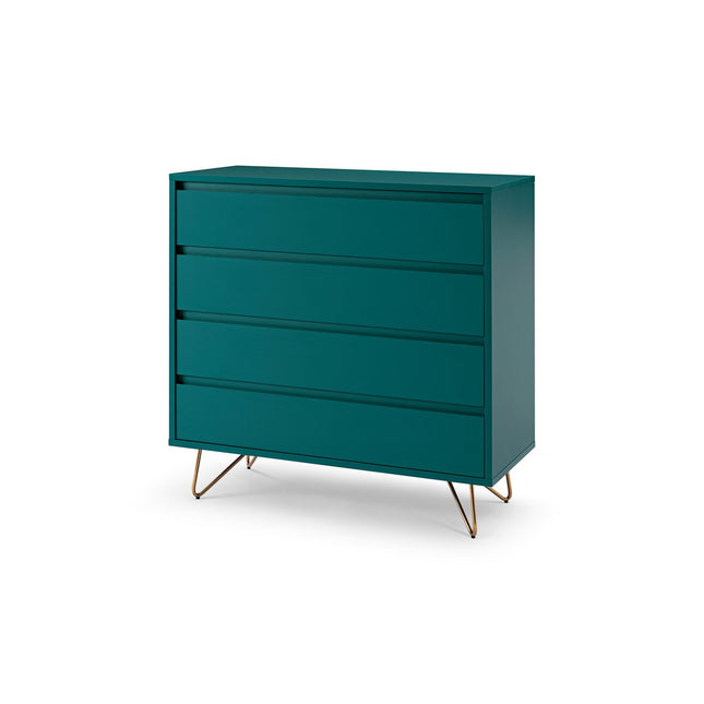 Wide chest of drawers with 4 drawers