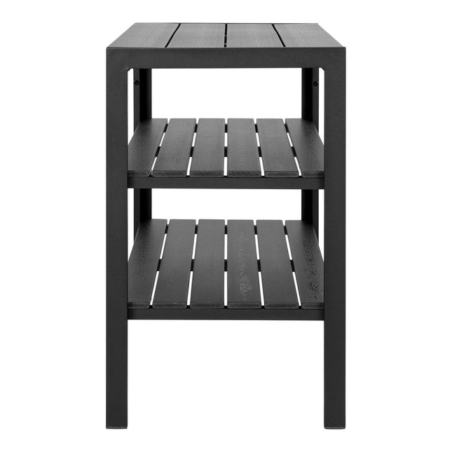 Taormina Tea Trolley - Tea Trolley, aluminium/non-wood, black, 3 shelves