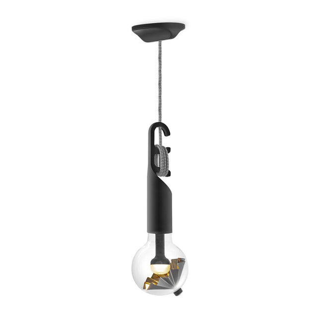 Home Sweet Home Hanging lamp Move Me - Twist Cone 5.5W 2700K black-gold