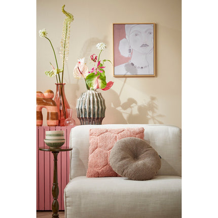 Nadine Decorative Cushion - Ø40 cm - Recycled Polyester - Light Brown