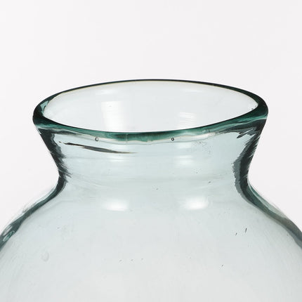 Florine Bottle Vase - H44 x Ø22 cm - Recycled Glass - Transparent