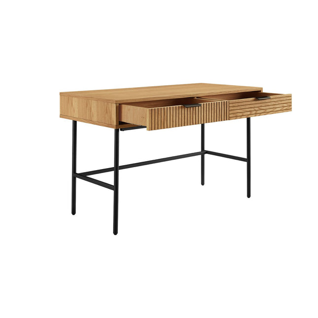 Desk 120x60 cm real oak veneer