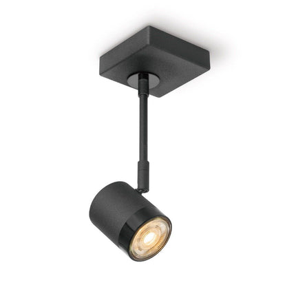 Home Sweet Home LED surface-mounted spotlight Manu - incl. dimmable LED lamp - black