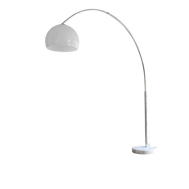 Arc lamp 230 cm white plastic