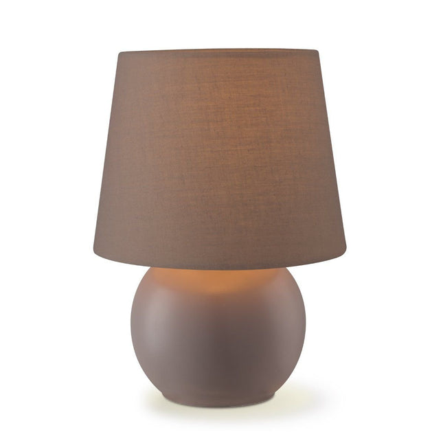 Home Sweet Home Modern Table Lamp Isla Brown - 16/16/23cm - Bedside Lamp
