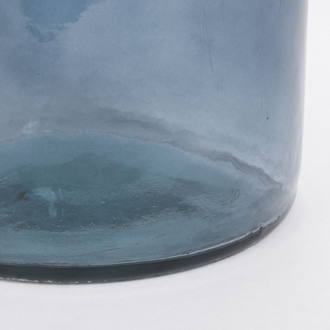 Rioja Fles Vaas - H75 x Ø18 cm - Gerecycled Glas - Lichtblauw