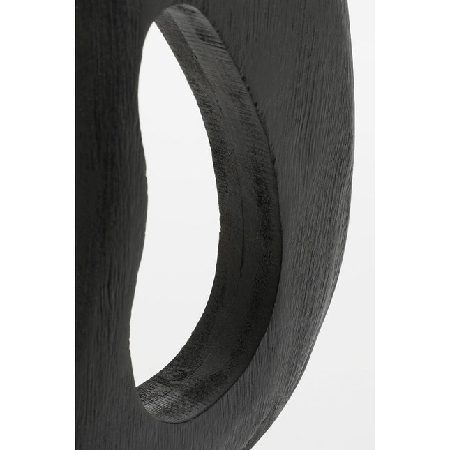 Pastina Ornament on Foot - L6.5 x W16.5 x H37.5 cm - FSC 100% Mango Wood - Black