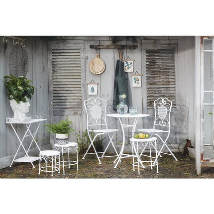 Provence Outdoor Bistro Table - H70 x Ø60 cm - White