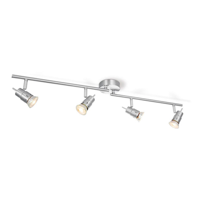 Home Sweet Home LED Surface-mounted spotlight Cilindro 4 - dimmable - Brushed steel