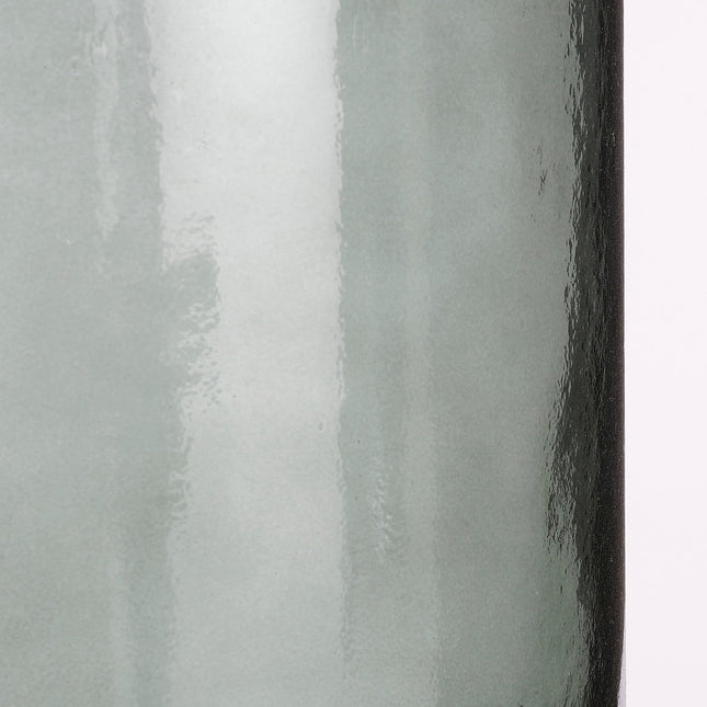 Guan Fles Vaas - H40 x Ø15 cm - Gerecycled Glas - Groen