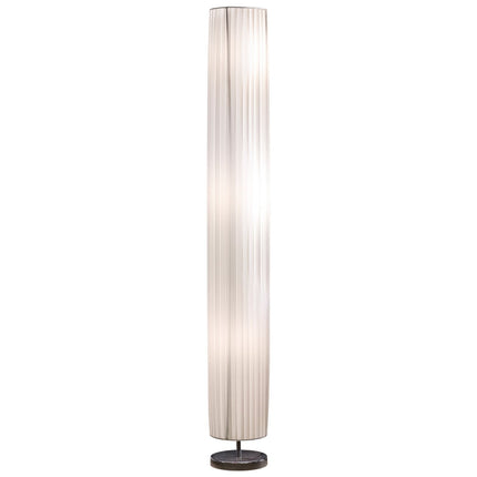 Standing lamp 160 cm round white, chrome