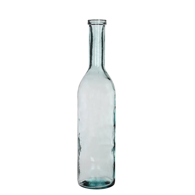 Rioja Fles Vaas - H75 x Ø18 cm - Gerecycled Glas - Transparant