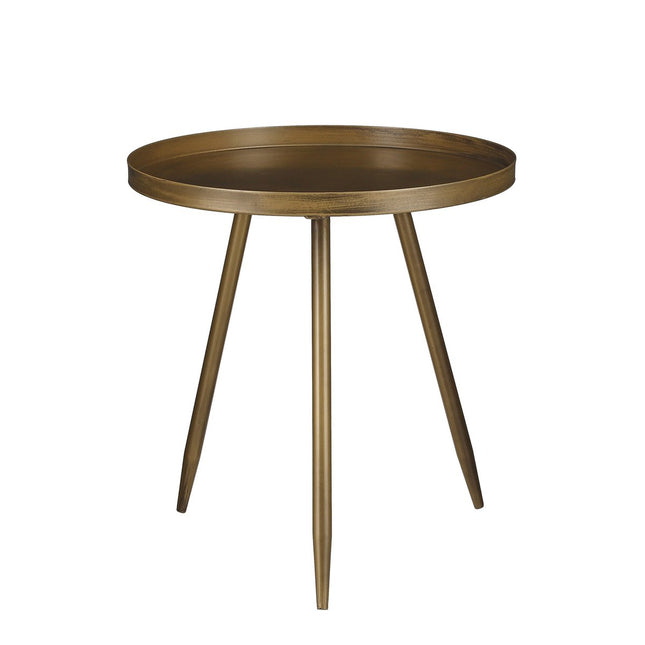 Flores Side table - H42x Ø40 cm - Metal - Bronze