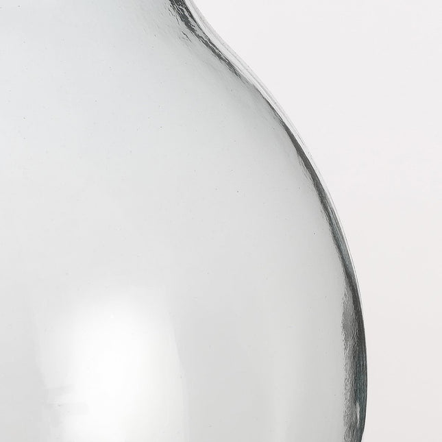 Olly Vaas - H23 x Ø29 cm - Gerecycled Glas - Transparant