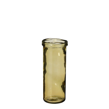 Pepe Vase - H28 x Ø12 cm - Recycled Glass - Brown