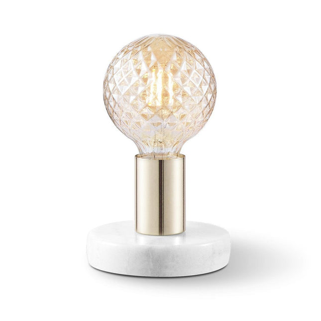 Home Sweet Home tafellamp Sten - Brons - 10/10/9cm bedlampje - Marmer