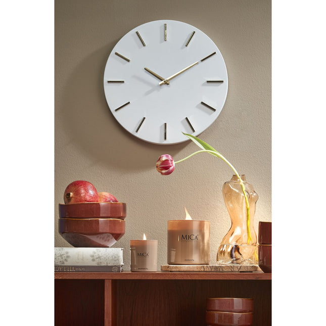 Brixen Wall Clock - Ø35.5 cm - White