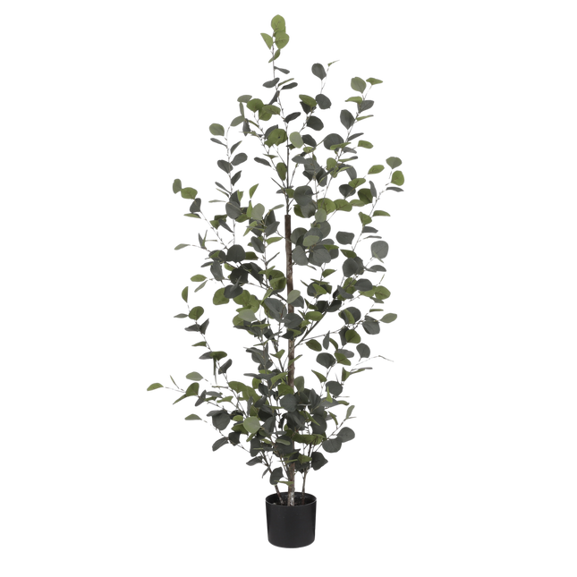 Eucalyptus Kunstplant in Bloempot - H150 x Ø30 cm - Groen 
