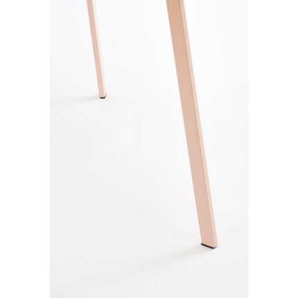 Seatle Outdoor Side Table - H38 x Ø58 cm - Metal - Light Pink