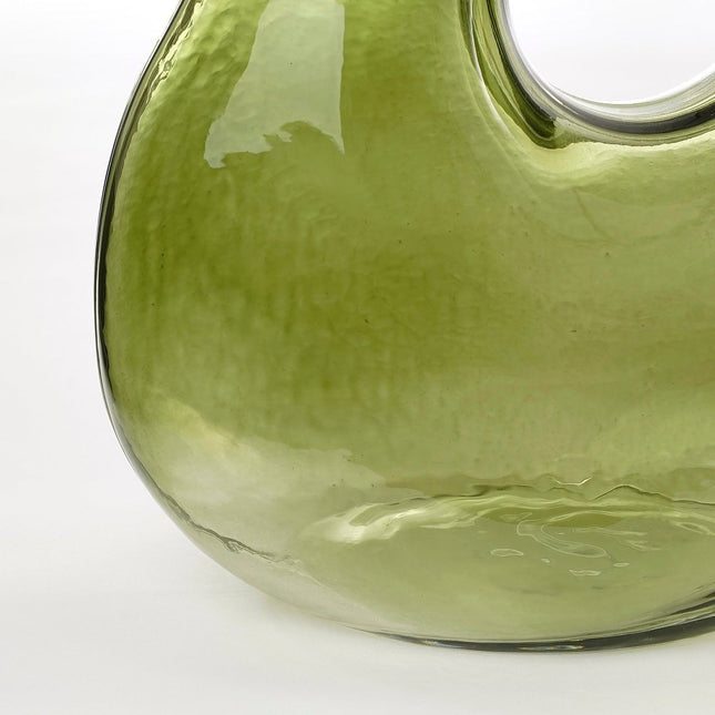 Jay Vase - L18.5 x W10.5 x H25 cm - Glass - Light green