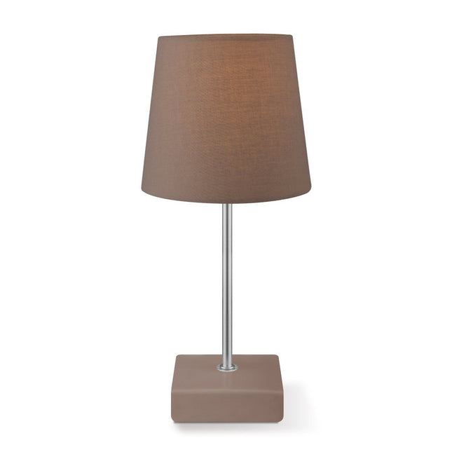 Home Sweet Home Modern table lamp Arica - brown - 15/15/33cm - Fabrics