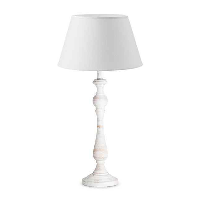 Home Sweet Home White Table Lamp Largo with White Lampshade