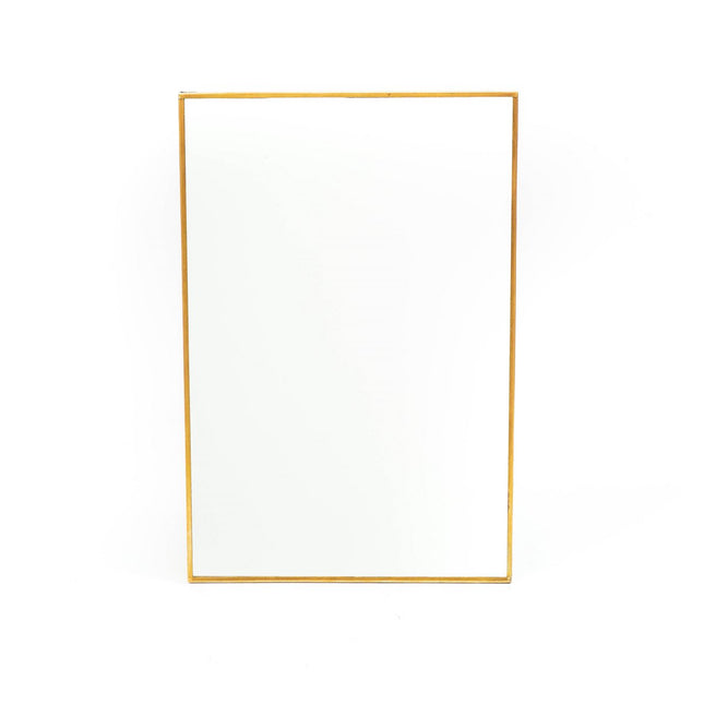 HV Rectangular Mirror Brass - Gold - 30x20x1cm