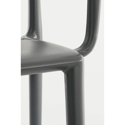 Paloma Garden chair - L53 x W53 x H77.5 cm - Polypropylene - Gray